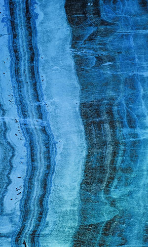 Blue Frozen Mineral-like Mural Wallpaper M9434 . Digital Wallcovering
