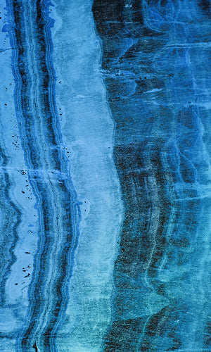 Blue Frozen Mineral-like Mural Wallpaper M9434 . Digital Wallcovering