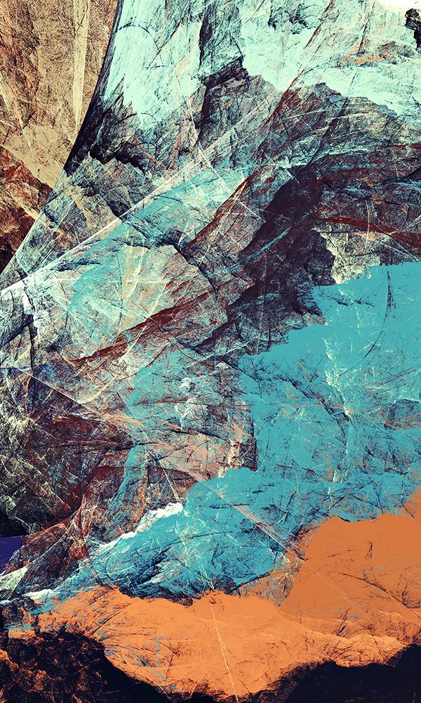 Fractal Stone Mural Wallpaper M9453 - Sample