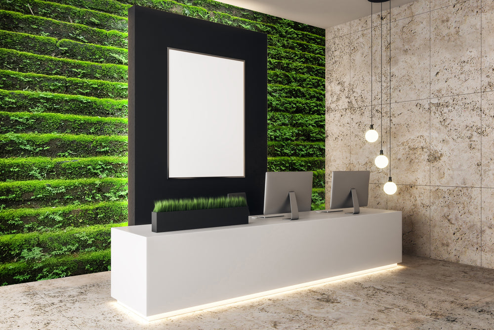 overgrowth mossy steps living wall wallpaper mural
