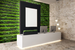 overgrowth mossy steps living wall wallpaper mural