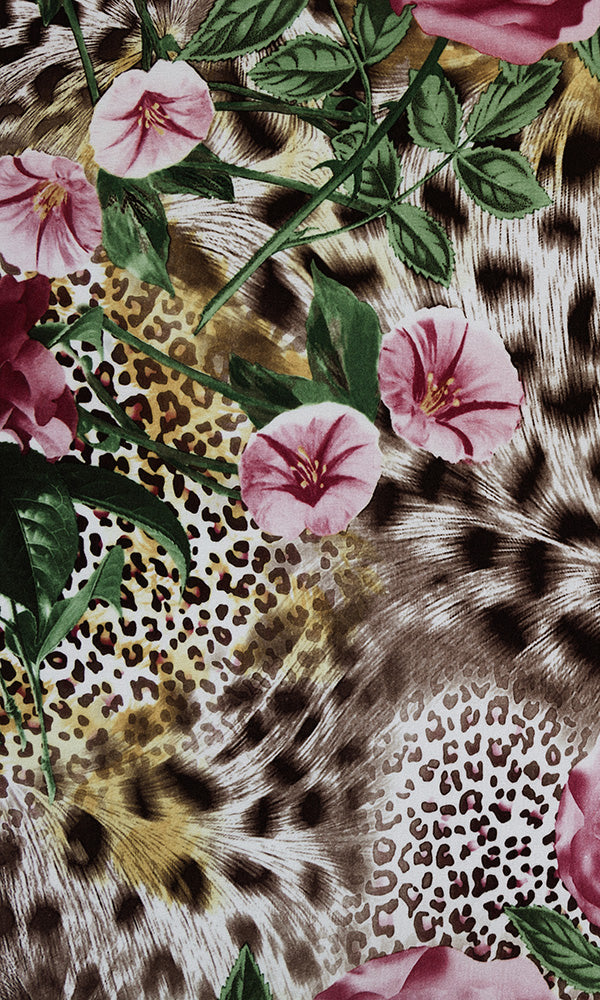 floral animal print wallpaper
