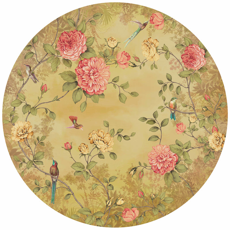 vintage floral chinoiserie wallpaper