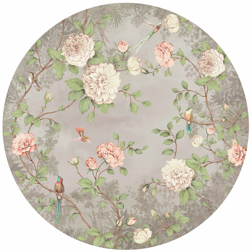 vintage floral chinoiserie wallpaper