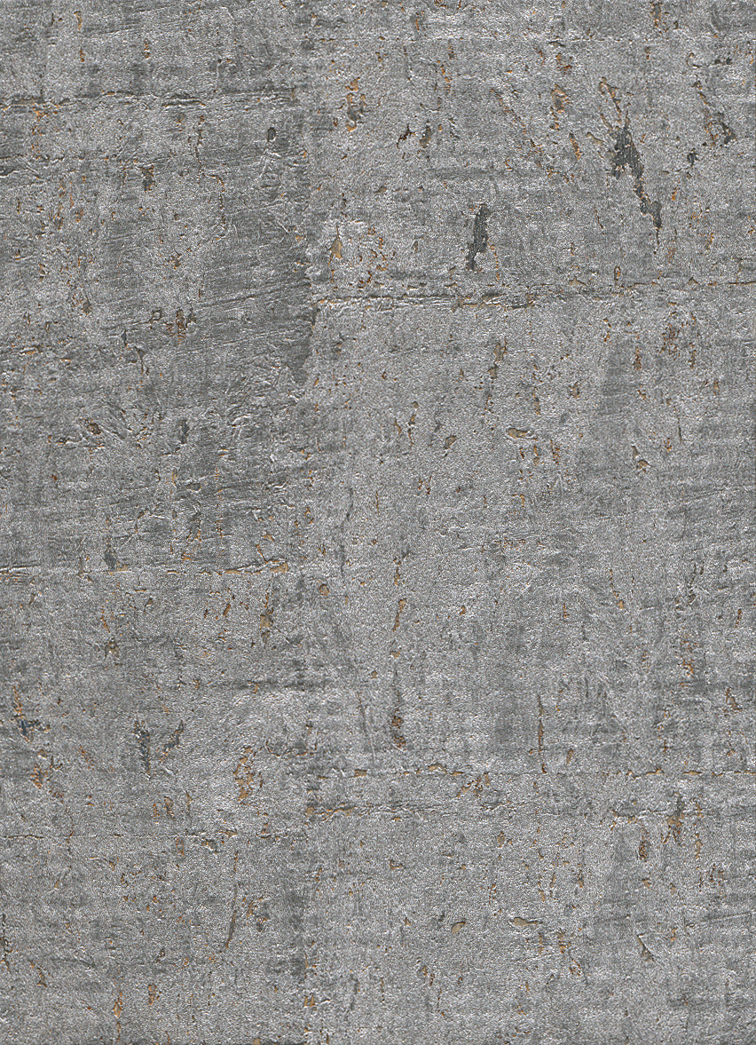 Alr Elder Cork Metallic Silver Wallpaper R2821