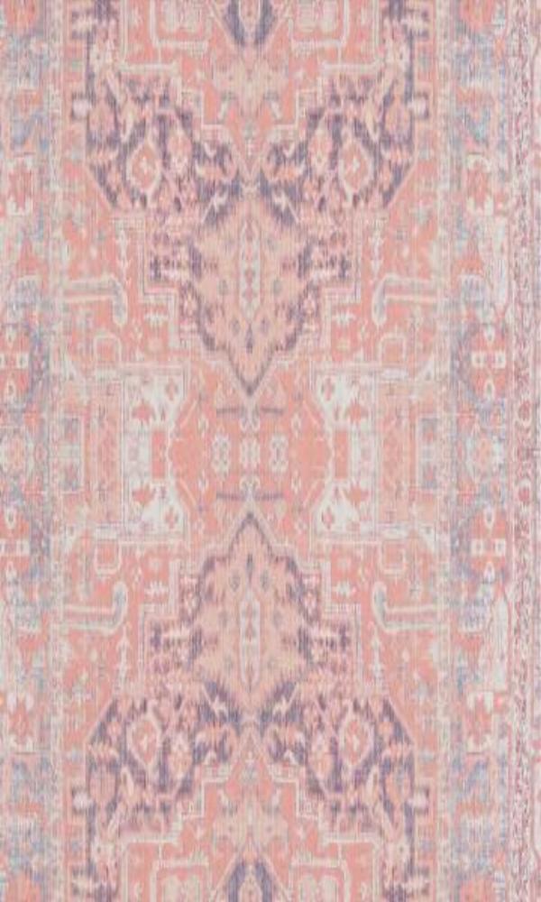 Indigo Bohemian Inspired Wallpaper R4705. Bohemian style wallpaper. Persian Rug inspired wallpaper. Indigo Bohemian Inspired Wallpaper R4705 | Retro Home Interior