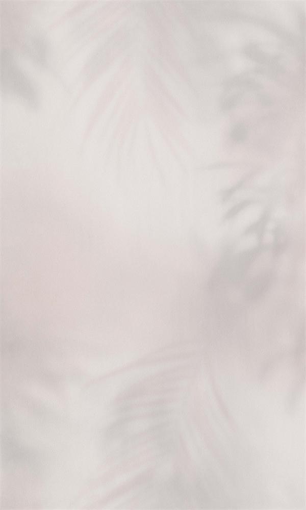 Champagne Pink Faded Tropical Leaves Wallpaper R5707