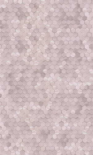 Pink Shimmering Hexagons Wallpaper R5679