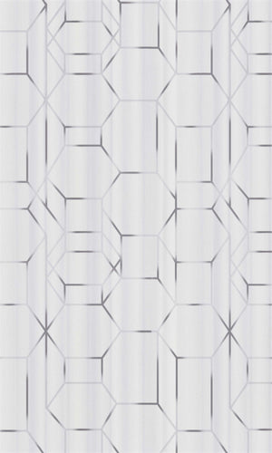 White & Grey Geometric Chain Wallpaper R5660 | Modern Home Wallcovering