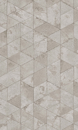 Pale Brown Cracked Raw Geometric Wallpaper R5744