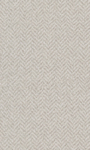 Beige Fabric Chevron Stripe Wallpaper R5762