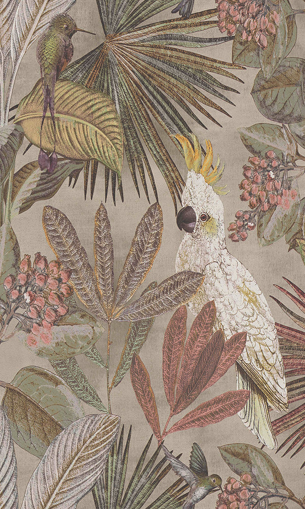 wild jungle forest wallpaper, Tropical Paradise Wallpaper R6038 | Contemporary Home Wall Covering