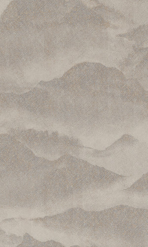 asian inspired misty mountains wallpaper