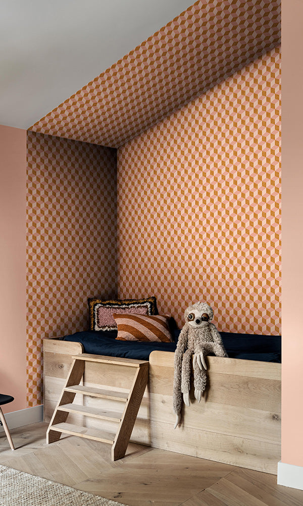 3 dimensional cube geometric wallpaper
