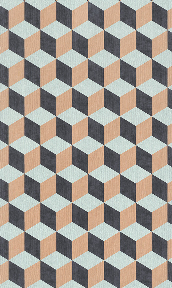 3 dimensional cube geometric wallpaper