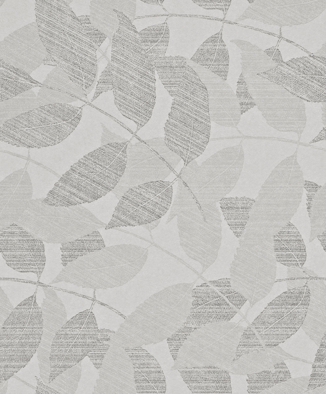 Grey  Transitional Metallic Overleaf Wallpaper R4012. Transitional wallpaper.