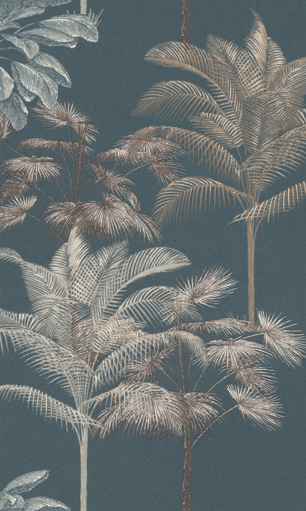 botanical palm trees wallpaper