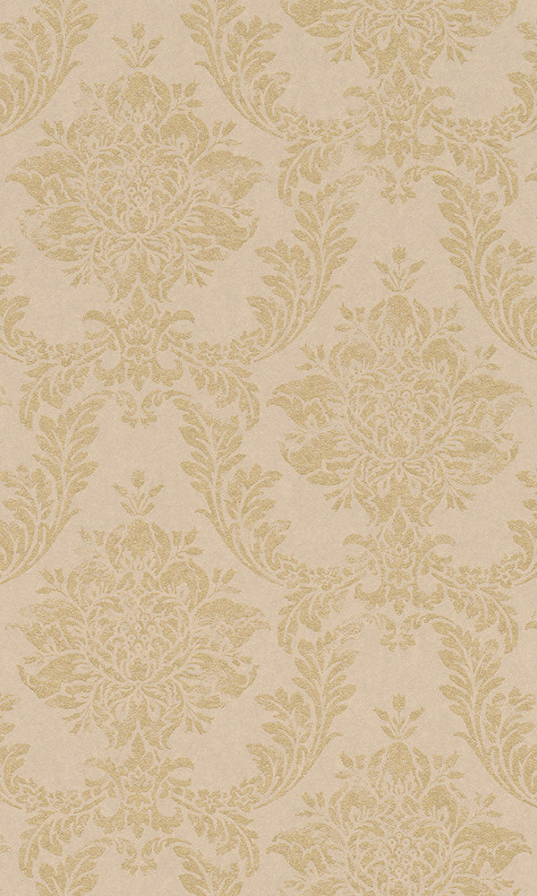 stamped damask wallpaper