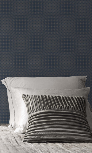 Blue Geometric Commercial Wallpaper