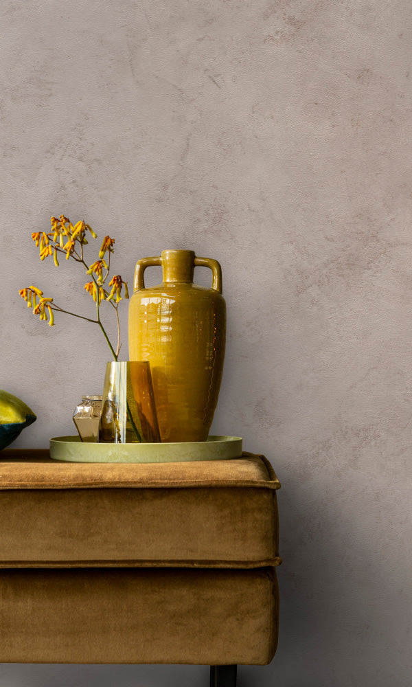 textured faux metallic concrete living room wallpaper