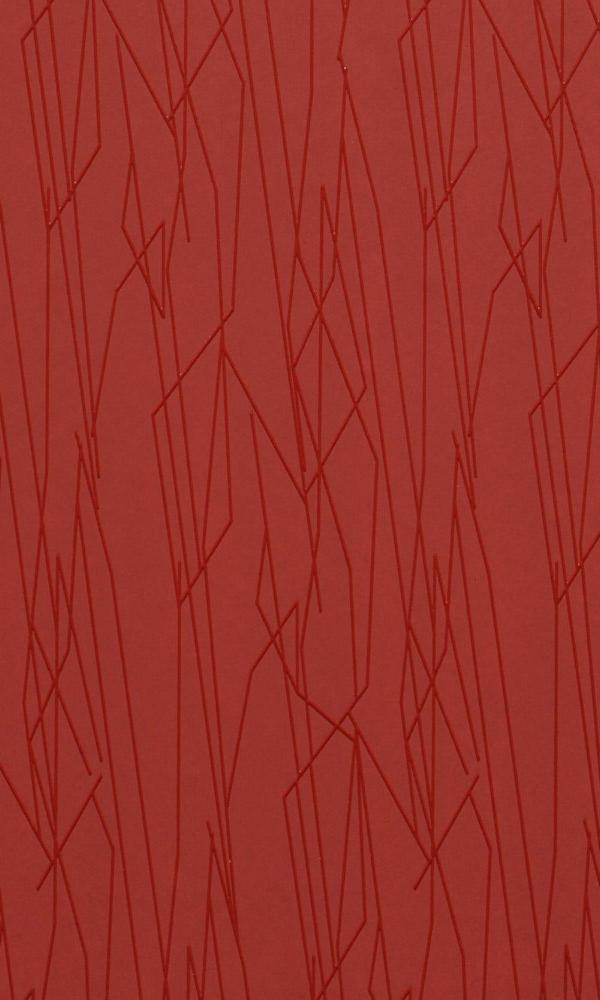 Crimson Shimmering Zigzag Contemporary Wallpaper S43715