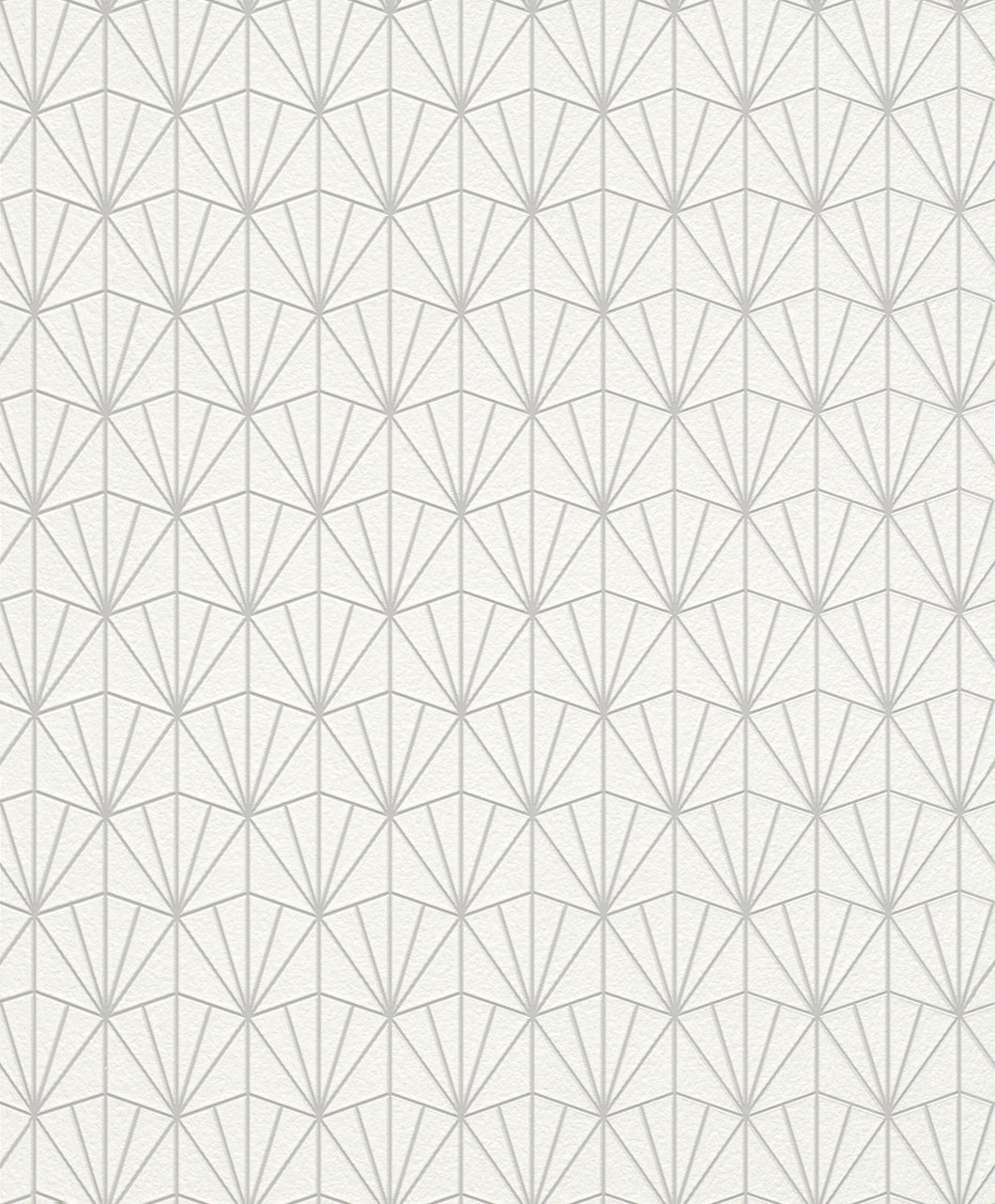 Modern Geometric Grey Fan Wallpaper R4394