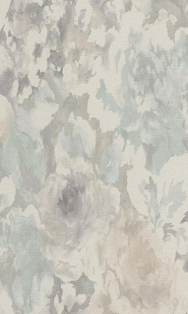 Vintage Floral Abstract Wallpaper Grey and White R4760 .vintage floral wallpaper