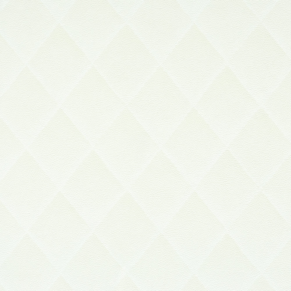 Eggshell White Diamond Print Lucky Wallpaper R1492