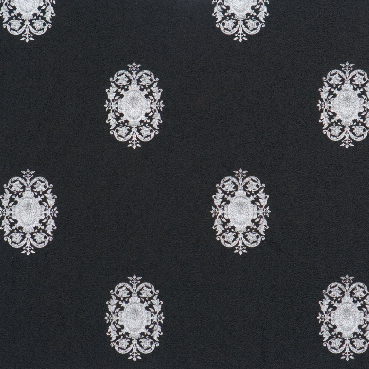 Classic Black & Silver Damask Wallpaper SR1512