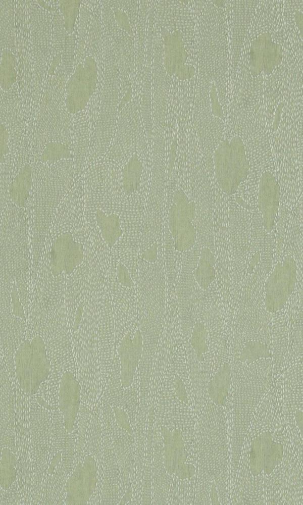 Green Floral Silhouette Wallpaper R3292 | Abstract Home Interior