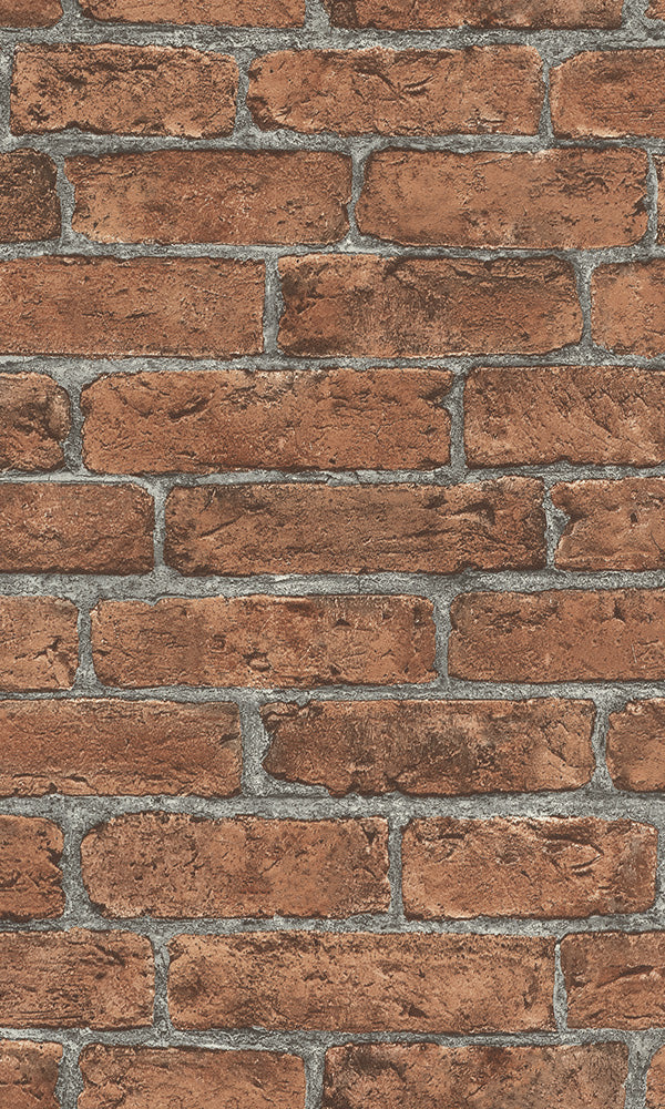 Red Classic Faux Brick Wallpaper R6168. Red wallpaper. brick wallpaper.