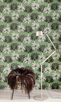 botanical teens bedroom wallpaper ideas