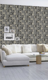 geometric living room wallpaper ideas