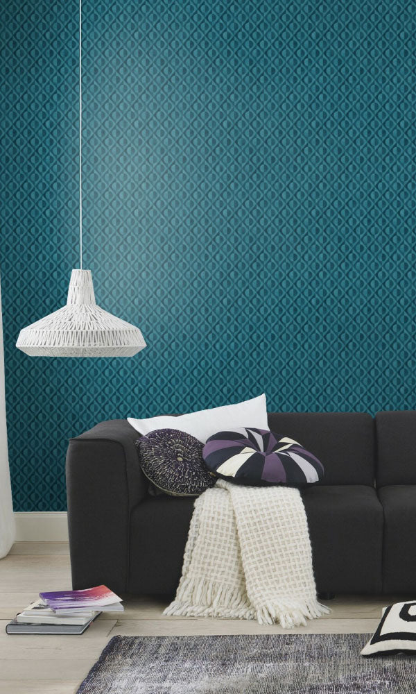 geometric teens bedroom wallpaper