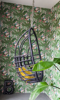 bold botanical teens bedroom wallpaper