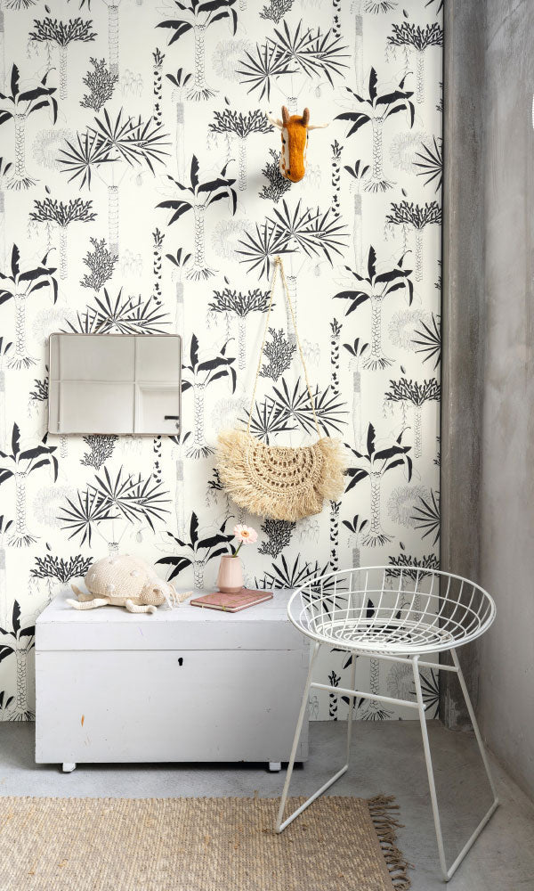 botanical kids bedroom wallpaper ideas