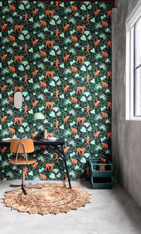 botanical kids bedroom wallpaper ideas