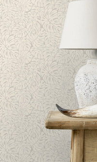botanical tropical leaves wallpaper