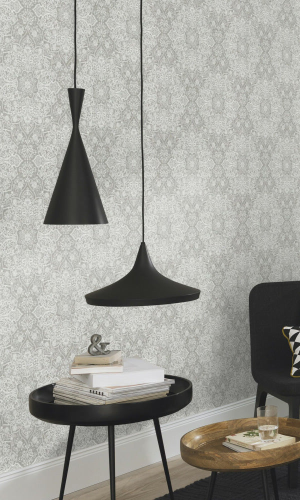 ornamental living room wallpaper