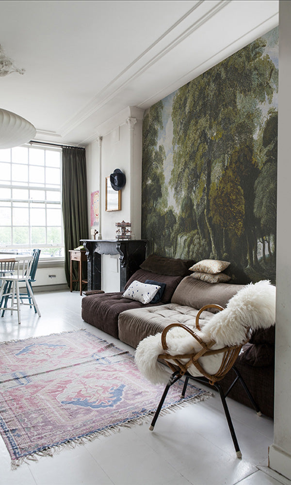 Lush Forest Landscape Wall Mural M9414