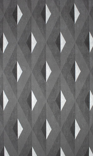 metallic diamonds geometric wallpaper
