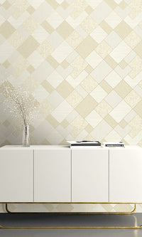 patchwork geometric wallpaper