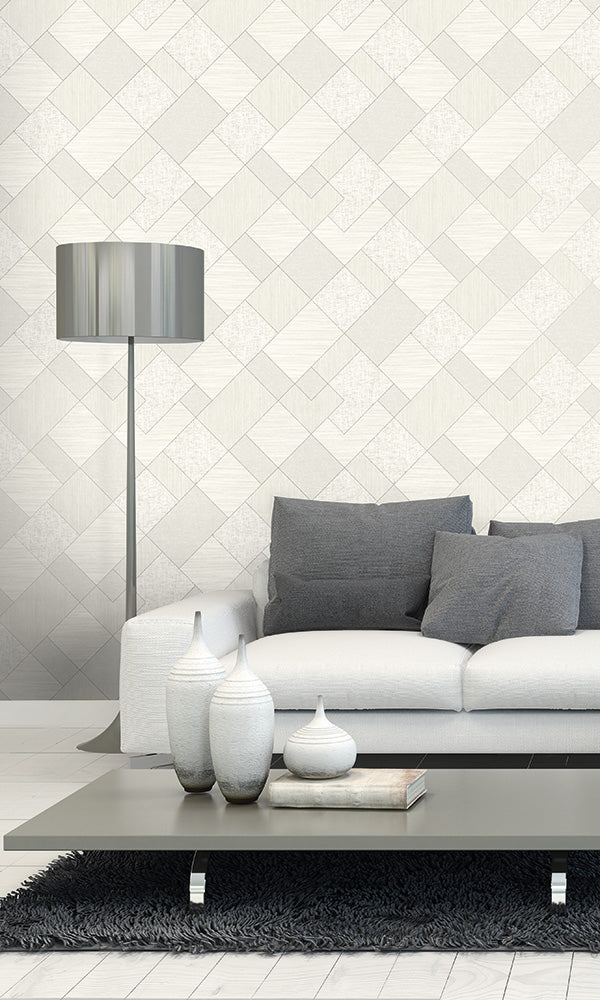 patchwork geometric wallpaper