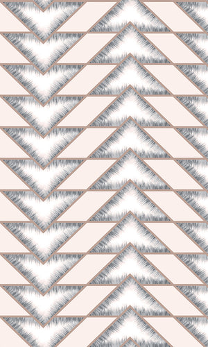 geometric wallpaper, Rose Gold Arrow Illusion Wallpaper R6109 | Modern Retro Home Style