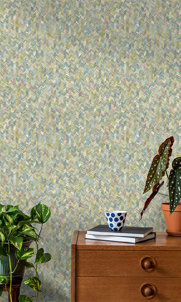 herringbone wallpaper