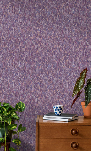 herringbone wallpaper