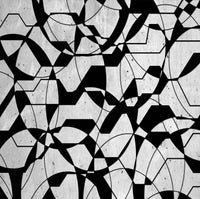 concrete geometric overlay wallpaper
