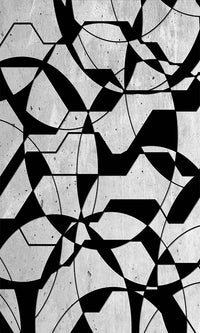 concrete geometric overlay wallpaper