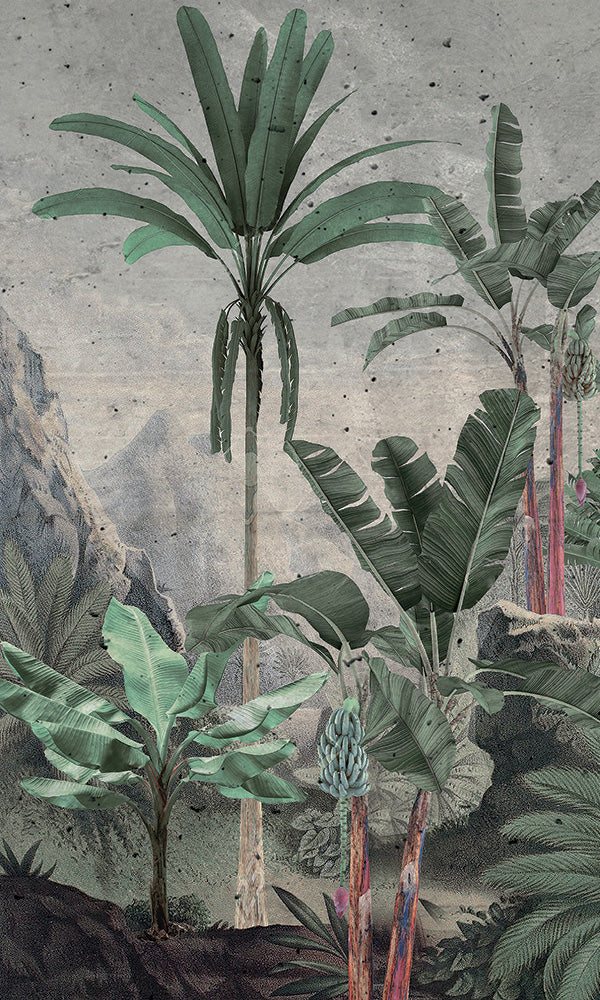 Retro Vintage Tropical Trees M9611