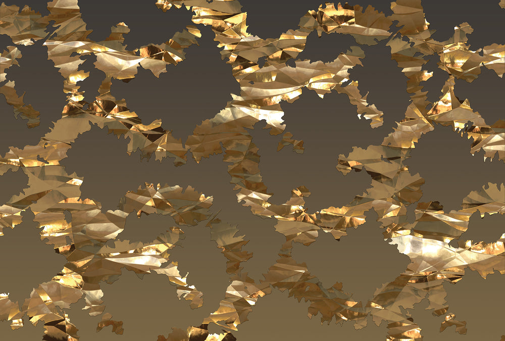 faux gold plating wallpaper